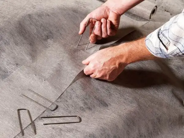 Ground Staples and Weed Matting