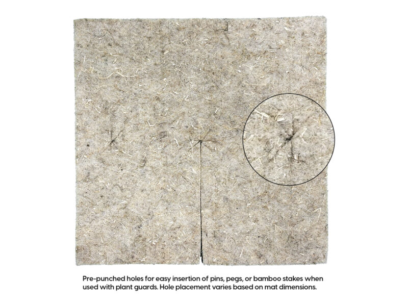 Weed mat slits and holes - Hemp