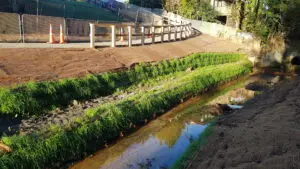 Flex MSE Vegetated Retaining Wall for Creek Stabilisation