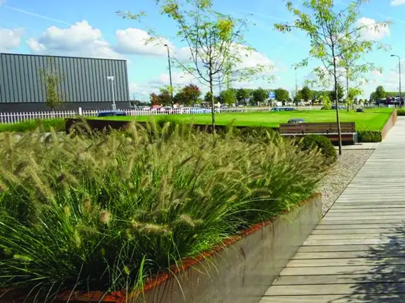 Corten retaining wall Archipello.