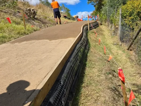 Flex MSE Vegetated Retaining Wall for Walking Track