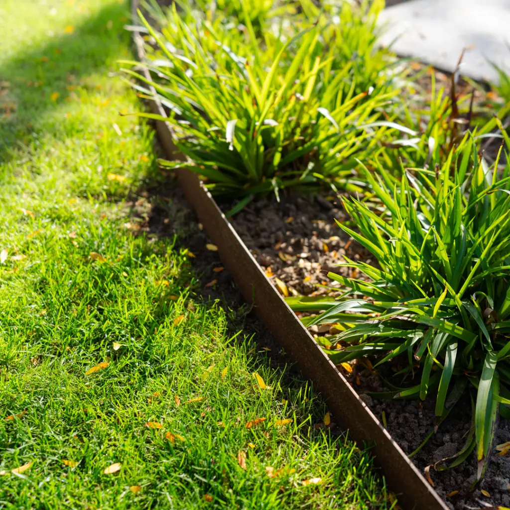 Corten edging straight top