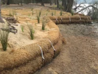 EcoCoir Log for bank erosion control
