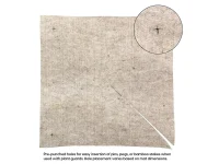 Weed mat slits and holes - EcoWool